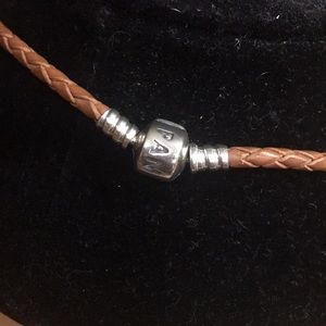 Pandora Jewelry - PANDORA DOUBLE LAYER WOVEN LEATHER BRACELET❤️SALE Pandora Jewelry - PANDORA DOUBLE LAYER WOVEN LEATHER BRACELET❤️SALE